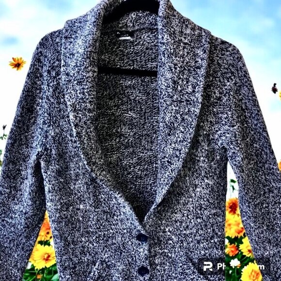 J. Crew Cardigan Sweater Coat Vintage 90's Wool Blend Heather - Picture 5 of 9